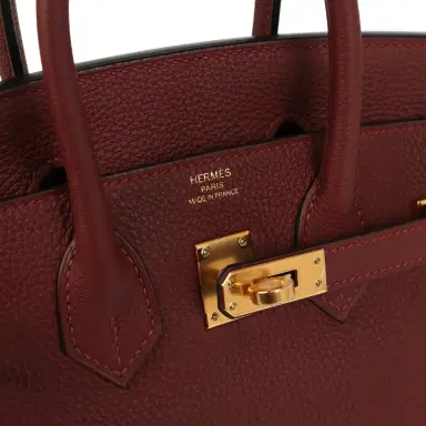 HERMÈS Hermes Birkin 25 Rouge H Togo Gold Hardware | Thumbnail 7 HERMÈS Hermes Birkin 25 Rouge H Togo Gold Hardware | Thumbnail 7