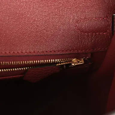 HERMÈS Hermes Birkin 25 Rouge H Togo Gold Hardware | Thumbnail 8 HERMÈS Hermes Birkin 25 Rouge H Togo Gold Hardware | Thumbnail 8