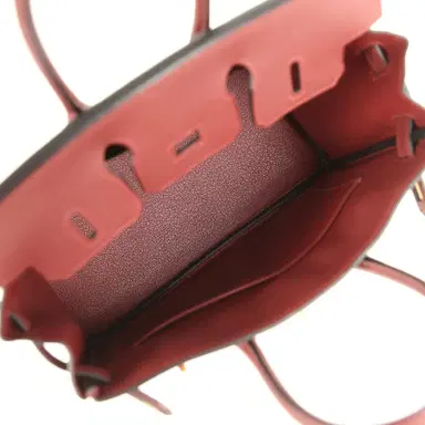 HERMÈS Hermes Birkin 25 Rouge H Togo Gold Hardware | Thumbnail 9 HERMÈS Hermes Birkin 25 Rouge H Togo Gold Hardware | Thumbnail 9
