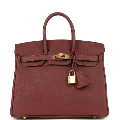 HERMÈS Hermes Birkin 25 Rouge H Togo Gold Hardware | Thumbnail 1 HERMÈS Hermes Birkin 25 Rouge H Togo Gold Hardware | Thumbnail 1