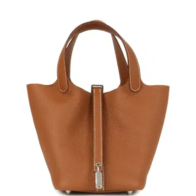 HERMÈS Hermes Picotin Lock 18 Gold Clemence Palladium Hardware | Thumbnail 1 HERMÈS Hermes Picotin Lock 18 Gold Clemence Palladium Hardware | Thumbnail 1