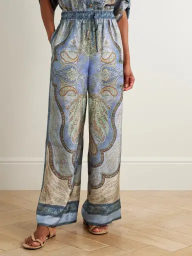 Zimmermann Wanderlust Printed Silk-habotai Wide-leg Pants | Thumbnail 3 Zimmermann Wanderlust Printed Silk-habotai Wide-leg Pants | Thumbnail 3