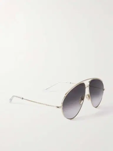 Gucci Eyewear Fashion Show Aviator-style Gold-tone Sunglasses | Thumbnail 3 Gucci Eyewear Fashion Show Aviator-style Gold-tone Sunglasses | Thumbnail 3