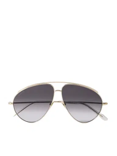 Gucci Eyewear Fashion Show Aviator-style Gold-tone Sunglasses | Thumbnail 1 Gucci Eyewear Fashion Show Aviator-style Gold-tone Sunglasses | Thumbnail 1