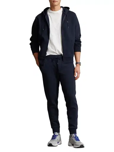 Polo Ralph Lauren Men's Cotton-Blend Zip Hoodie - Aviator Navy | Thumbnail 2 Polo Ralph Lauren Men's Cotton-Blend Zip Hoodie - Aviator Navy | Thumbnail 2