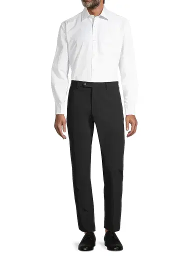 Zanella Men's Noah Flat-Front Pants - Black | Thumbnail 2 Zanella Men's Noah Flat-Front Pants - Black | Thumbnail 2