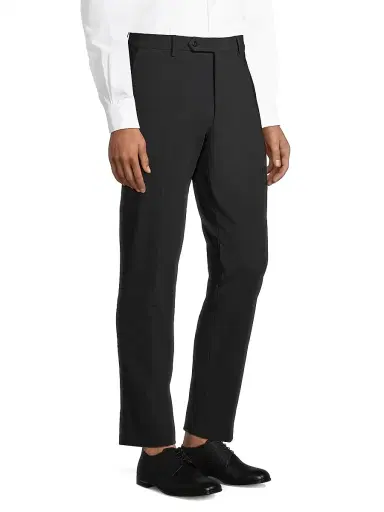 Zanella Men's Noah Flat-Front Pants - Black | Thumbnail 4 Zanella Men's Noah Flat-Front Pants - Black | Thumbnail 4