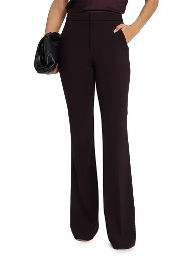 A.L.C. Women's Sophie Wool Gabardine Flare Pants - Plum | Thumbnail 3 A.L.C. Women's Sophie Wool Gabardine Flare Pants - Plum | Thumbnail 3