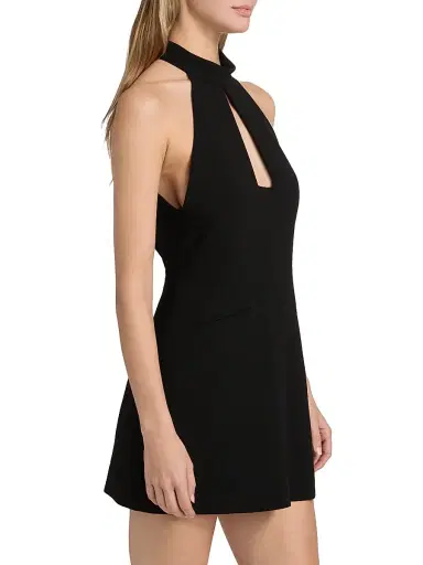 A.L.C. Women's Lucie Halterneck Minidress - Black | Thumbnail 4 A.L.C. Women's Lucie Halterneck Minidress - Black | Thumbnail 4