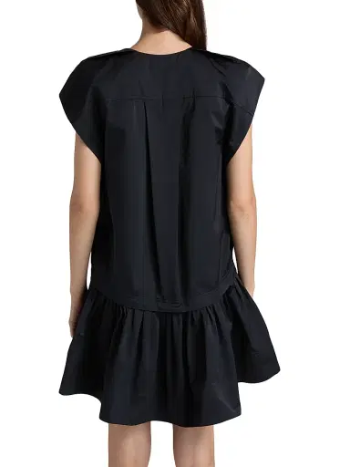 A.L.C. Women's Ember Faille Drop-Waist Minidress - Navy | Thumbnail 5 A.L.C. Women's Ember Faille Drop-Waist Minidress - Navy | Thumbnail 5