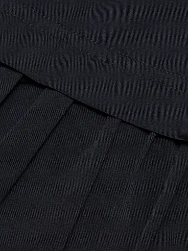 A.L.C. Women's Ember Faille Drop-Waist Minidress - Navy | Thumbnail 7 A.L.C. Women's Ember Faille Drop-Waist Minidress - Navy | Thumbnail 7