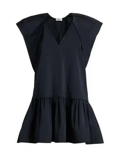 A.L.C. Women's Ember Faille Drop-Waist Minidress - Navy | Thumbnail 1 A.L.C. Women's Ember Faille Drop-Waist Minidress - Navy | Thumbnail 1