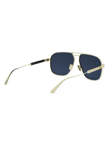 Dior Women's Cannage A3U 58MM Aviator Sunglasses - Shiny Gold Blue | Thumbnail 6 Dior Women's Cannage A3U 58MM Aviator Sunglasses - Shiny Gold Blue | Thumbnail 6