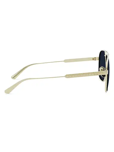 Dior Women's Cannage A3U 58MM Aviator Sunglasses - Shiny Gold Blue | Thumbnail 7 Dior Women's Cannage A3U 58MM Aviator Sunglasses - Shiny Gold Blue | Thumbnail 7
