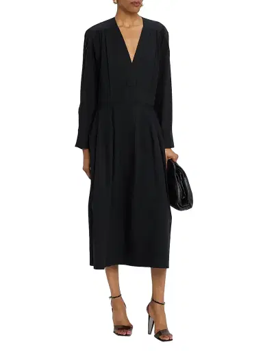 A.L.C. Women's Jordan Long-Sleeve Tunic Midi-Dress - Black | Thumbnail 3 A.L.C. Women's Jordan Long-Sleeve Tunic Midi-Dress - Black | Thumbnail 3