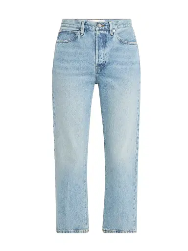 Frame Women's The Vertical Crop High-Rise Straight-Leg Jeans - Medium Blue - Size 31 | Thumbnail 1 Frame Women's The Vertical Crop High-Rise Straight-Leg Jeans - Medium Blue - Size 31 | Thumbnail 1