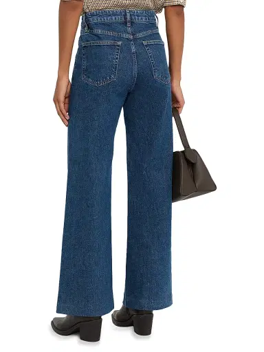 Frame Women's The Refined Stretch Patch-Pocket Wide Jeans | Thumbnail 4 Frame Women's The Refined Stretch Patch-Pocket Wide Jeans | Thumbnail 4