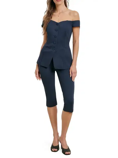 Favorite Daughter Women's The Carrie Crop Pants - Black | Thumbnail 2 Favorite Daughter Women's The Carrie Crop Pants - Black | Thumbnail 2