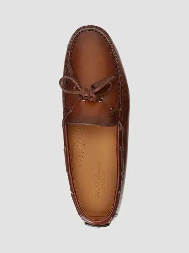 Ralph Lauren Purple Label Men's Harold Hand-Burnished Leather Driving Loafers - Tan - Size 9.5 | Thumbnail 4 Ralph Lauren Purple Label Men's Harold Hand-Burnished Leather Driving Loafers - Tan - Size 9.5 | Thumbnail 4