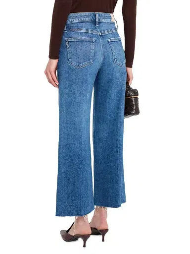 Paige Women's Anessa Raw-Edge Hem Jeans - Light Blue | Thumbnail 4 Paige Women's Anessa Raw-Edge Hem Jeans - Light Blue | Thumbnail 4