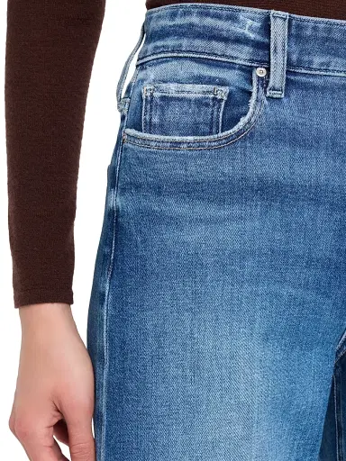 Paige Women's Anessa Raw-Edge Hem Jeans - Light Blue | Thumbnail 5 Paige Women's Anessa Raw-Edge Hem Jeans - Light Blue | Thumbnail 5