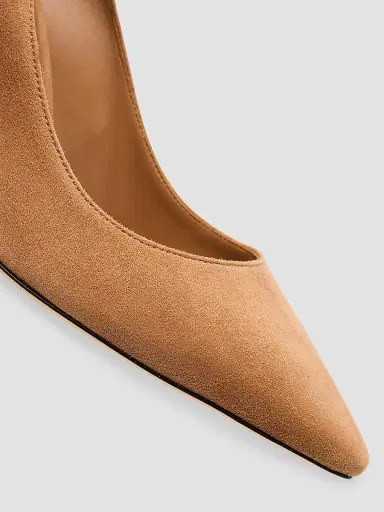 Jimmy Choo Women's Romy 85MM Suede Pumps - Tan | Thumbnail 6 Jimmy Choo Women's Romy 85MM Suede Pumps - Tan | Thumbnail 6