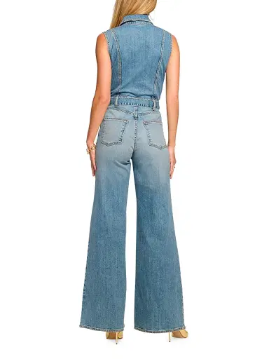 Ramy Brook Women's Jemma Wide-Leg Denim Jumpsuit | Thumbnail 3 Ramy Brook Women's Jemma Wide-Leg Denim Jumpsuit | Thumbnail 3