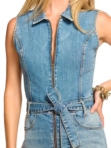 Ramy Brook Women's Jemma Wide-Leg Denim Jumpsuit | Thumbnail 4 Ramy Brook Women's Jemma Wide-Leg Denim Jumpsuit | Thumbnail 4