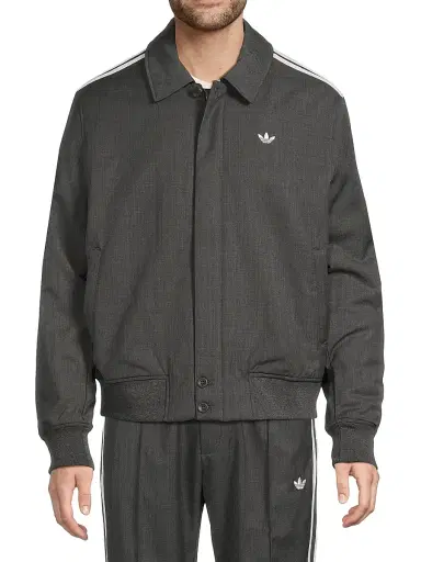 adidas Men's x Wales Bonner Wool-Blend Jacket - Dark Grey Heather | Thumbnail 3 adidas Men's x Wales Bonner Wool-Blend Jacket - Dark Grey Heather | Thumbnail 3
