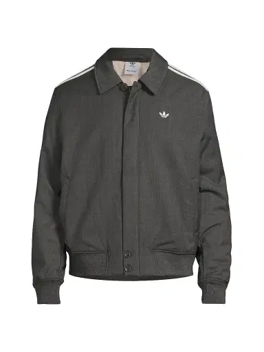 adidas Men's x Wales Bonner Wool-Blend Jacket - Dark Grey Heather | Thumbnail 1 adidas Men's x Wales Bonner Wool-Blend Jacket - Dark Grey Heather | Thumbnail 1