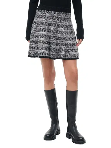 Staud Women's Geri Geometric Knit A-Line Miniskirt - Telluride | Thumbnail 3 Staud Women's Geri Geometric Knit A-Line Miniskirt - Telluride | Thumbnail 3