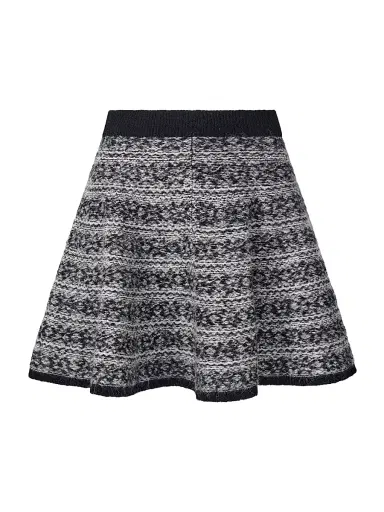 Staud Women's Geri Geometric Knit A-Line Miniskirt - Telluride | Thumbnail 1 Staud Women's Geri Geometric Knit A-Line Miniskirt - Telluride | Thumbnail 1