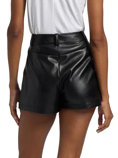 rag & bone Women's Esme Faux Leather Skort - Black | Thumbnail 5 rag & bone Women's Esme Faux Leather Skort - Black | Thumbnail 5