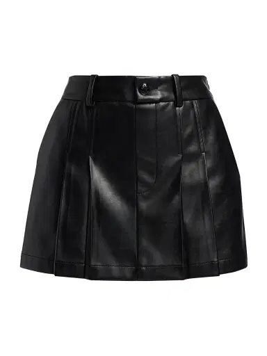 rag & bone Women's Esme Faux Leather Skort - Black | Thumbnail 1 rag & bone Women's Esme Faux Leather Skort - Black | Thumbnail 1
