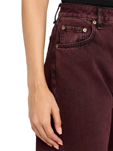 rag & bone Women's Charlie High-Rise Barrel-Leg Jeans - Brown | Thumbnail 5 rag & bone Women's Charlie High-Rise Barrel-Leg Jeans - Brown | Thumbnail 5