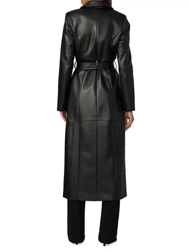 Joe's Jeans Women's The Faux Leather Long Coat - Black - Size XS | Thumbnail 5 Joe's Jeans Women's The Faux Leather Long Coat - Black - Size XS | Thumbnail 5
