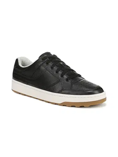 Vince Men's Wilder Court Leather Lace-Up Sneakers - Black | Thumbnail 2 Vince Men's Wilder Court Leather Lace-Up Sneakers - Black | Thumbnail 2