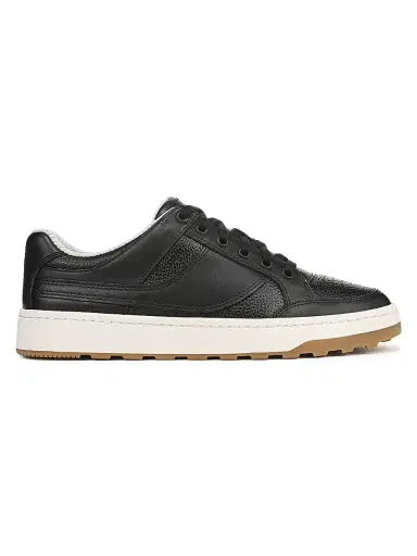 Vince Men's Wilder Court Leather Lace-Up Sneakers - Black | Thumbnail 1 Vince Men's Wilder Court Leather Lace-Up Sneakers - Black | Thumbnail 1