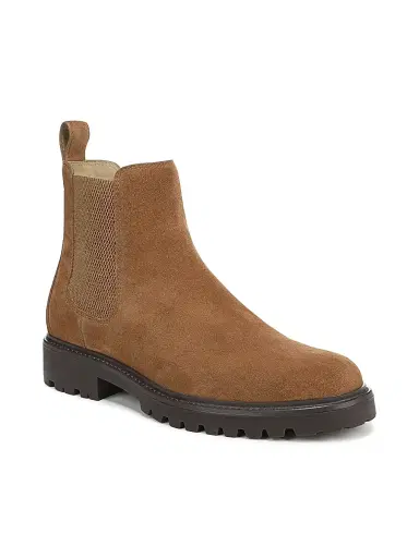 Vince Men's Dave Suede Chelsea Short Boots - Birchwood | Thumbnail 2 Vince Men's Dave Suede Chelsea Short Boots - Birchwood | Thumbnail 2