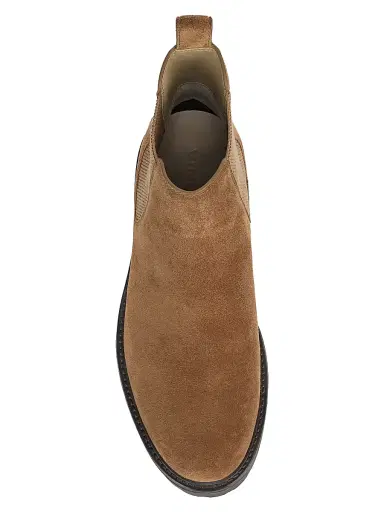 Vince Men's Dave Suede Chelsea Short Boots - Birchwood | Thumbnail 4 Vince Men's Dave Suede Chelsea Short Boots - Birchwood | Thumbnail 4