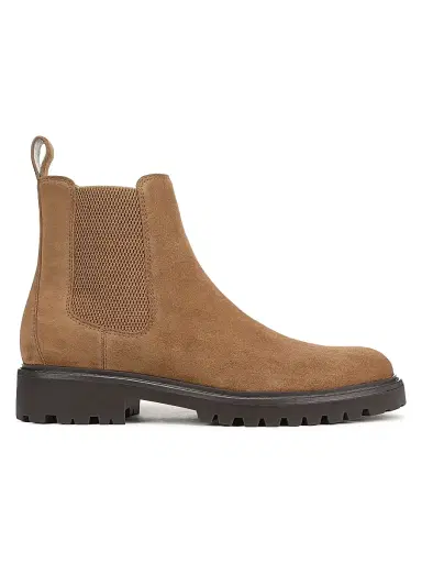 Vince Men's Dave Suede Chelsea Short Boots - Birchwood | Thumbnail 1 Vince Men's Dave Suede Chelsea Short Boots - Birchwood | Thumbnail 1