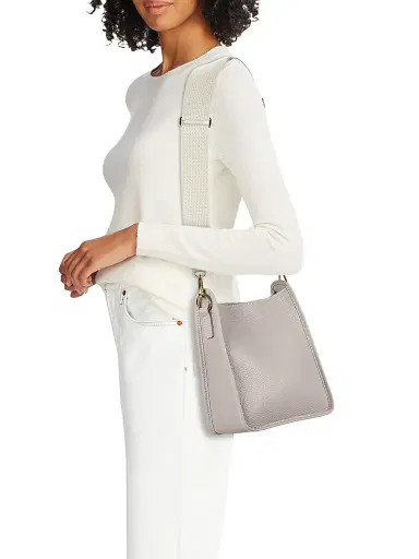 GiGi New York Women's Elle Leather Crossbody Bag - Beech Wood | Thumbnail 2 GiGi New York Women's Elle Leather Crossbody Bag - Beech Wood | Thumbnail 2