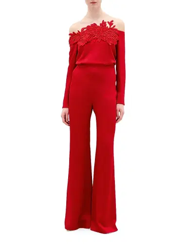 Silvia Tcherassi Women's Palermo Straight Pants - Rouge | Thumbnail 2 Silvia Tcherassi Women's Palermo Straight Pants - Rouge | Thumbnail 2