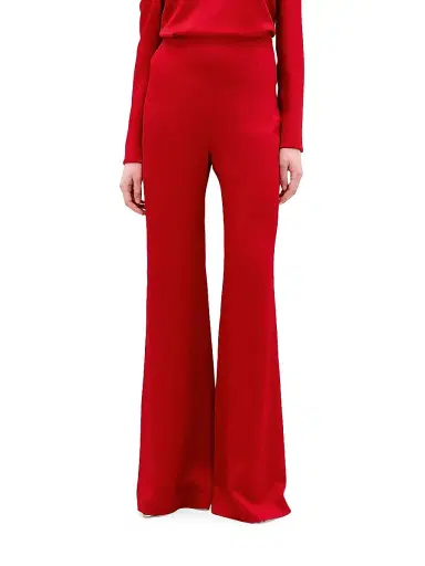 Silvia Tcherassi Women's Palermo Straight Pants - Rouge | Thumbnail 3 Silvia Tcherassi Women's Palermo Straight Pants - Rouge | Thumbnail 3