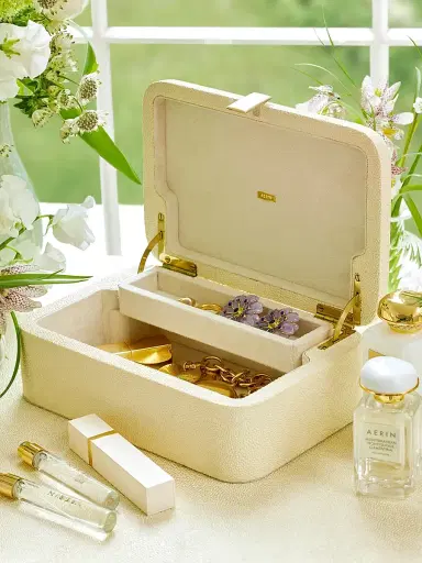 AERIN Shagreen Heart Jewelry Box | Thumbnail 4 AERIN Shagreen Heart Jewelry Box | Thumbnail 4