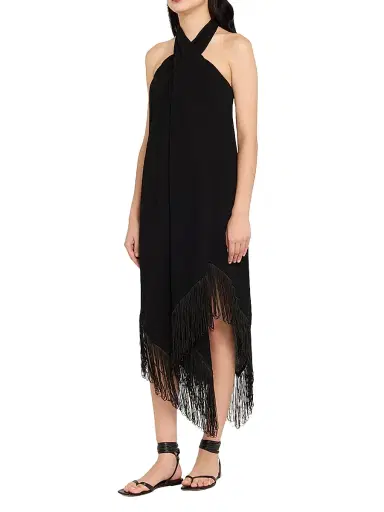 PQ Swim Women's Kate Fringe-Trim Dress - Black | Thumbnail 3 PQ Swim Women's Kate Fringe-Trim Dress - Black | Thumbnail 3