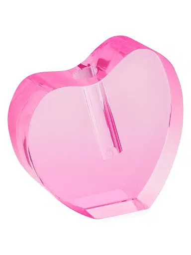 Tizo Crystal Heart Vase - Red Large | Thumbnail 3 Tizo Crystal Heart Vase - Red Large | Thumbnail 3