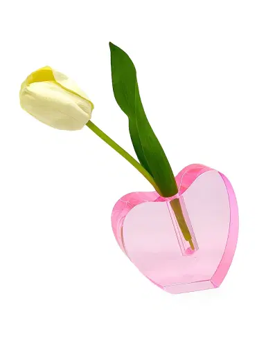 Tizo Crystal Heart Vase - Red Large | Thumbnail 4 Tizo Crystal Heart Vase - Red Large | Thumbnail 4