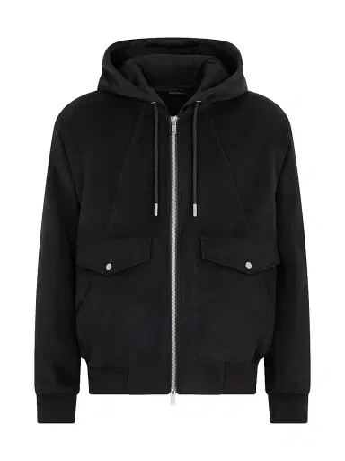 Moose Knuckles Men's Elington Wool Bomber Jacket | Thumbnail 1 Moose Knuckles Men's Elington Wool Bomber Jacket | Thumbnail 1