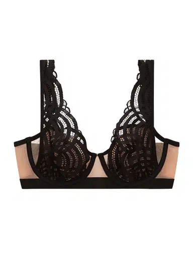 ThirdLove Women's Deco Lace Mesh Underwire Bra - Black - Size 38.5B | Thumbnail 1 ThirdLove Women's Deco Lace Mesh Underwire Bra - Black - Size 38.5B | Thumbnail 1